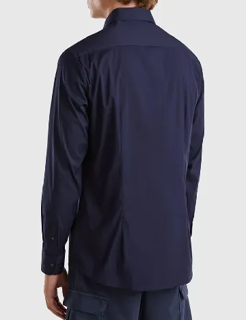 Camasa United Colors, bleumarin