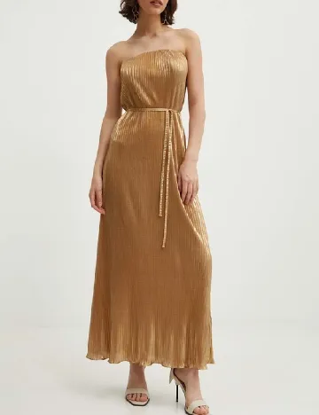 Rochie lunga Never Fully Dressed, auriu