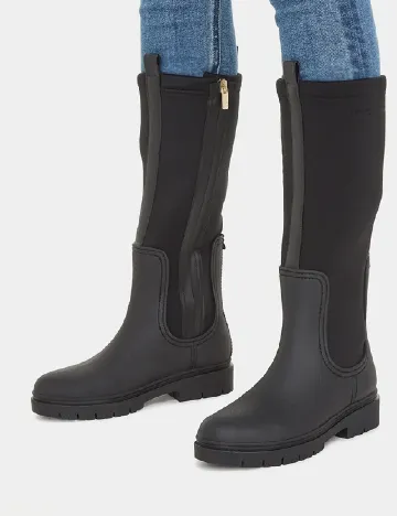 Cizme de ploaie Tommy Jeans, negru/gri