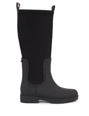 Cizme de ploaie Tommy Jeans, negru/gri