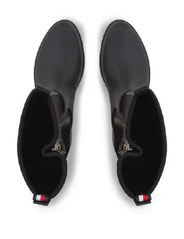 Cizme de ploaie Tommy Jeans, negru/gri