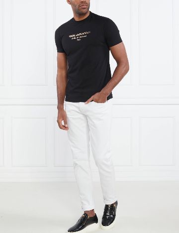 Tricou KARL LAGERFELD, negru