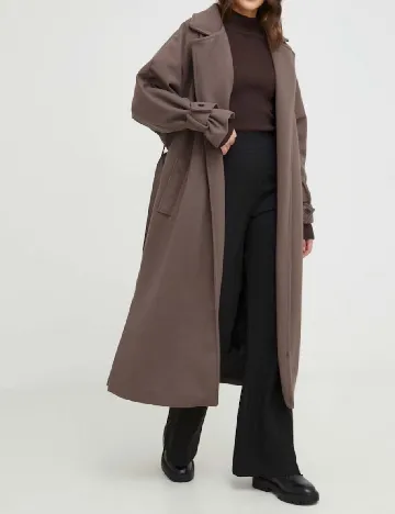 Palton oversize Answear LAB, maro