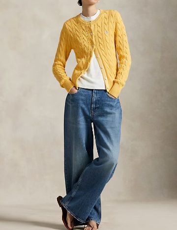 Cardigan Polo Ralph Lauren, galben