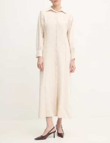 Rochie lunga Answear LAB, bej