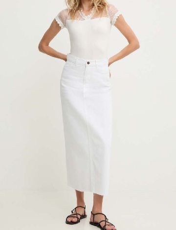 Fusta Answear LAB, alb