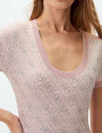 Rochie scurta Guess, roz