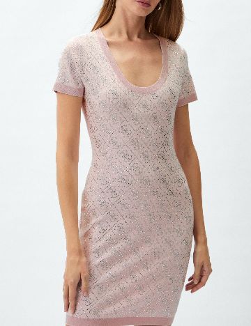 Rochie scurta Guess, roz
