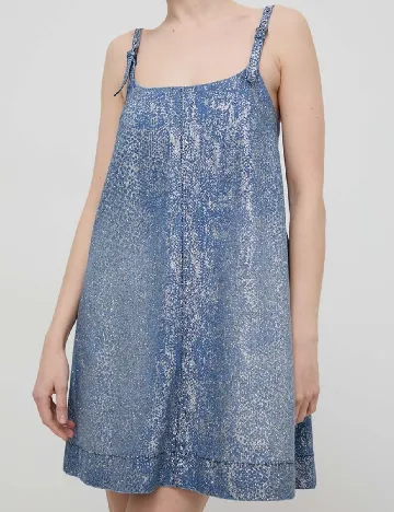 Rochie scurta Versace Jeans Couture, albastru