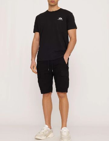 Pantaloni scurti ALPHA INDUSTRIES, negru