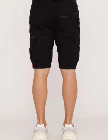 Pantaloni scurti ALPHA INDUSTRIES, negru