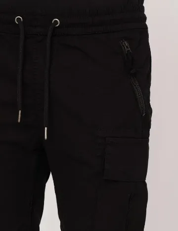 Pantaloni scurti ALPHA INDUSTRIES, negru