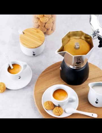 Espressor pentru aragaz Bialetti, gri/negru