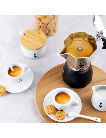 Espressor pentru aragaz Bialetti, gri/negru