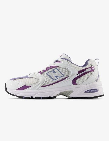 Adidasi New Balance, alb/mov