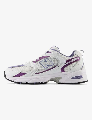 Adidasi New Balance, alb/mov