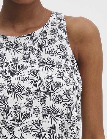 Rochie lunga Answear LAB, alb/negru