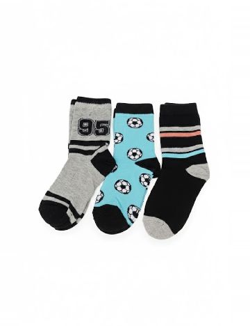 Set sosete 3 perechi Cozzi, mix culori