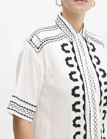 Rochie scurta Answear LAB, alb