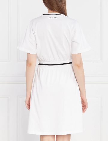 Rochie scurta KARL LAGERFELD, alb