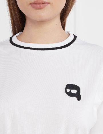 Rochie scurta KARL LAGERFELD, alb