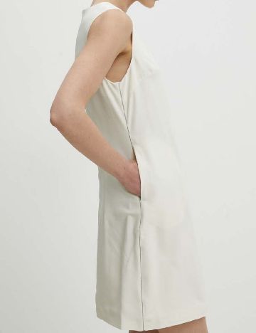 Rochie scurta Answear LAB, ecru