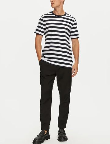 Tricou Tommy Hilfiger, alb/bleumarin