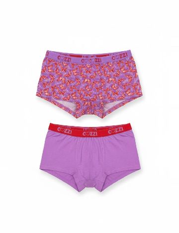 Set Boxeri 2 perechi Cozzi, mov