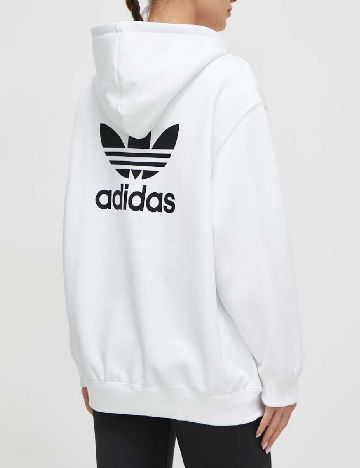 Hanorac Oversize Adidas, alb