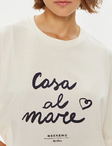 Tricou Weekend Max Mara, ecru