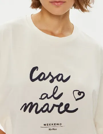 Tricou Weekend Max Mara, ecru