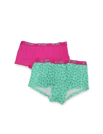 Set Boxeri 2 perechi Cozzi, roz/turcoaz