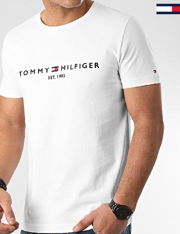 Tricou Tommy Hilfiger, alb