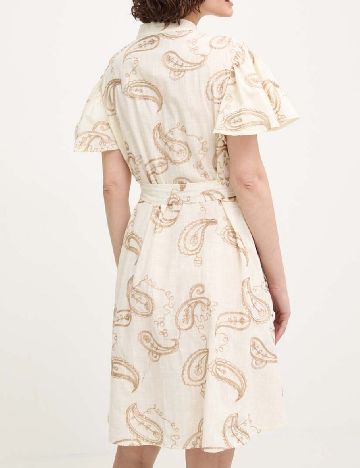 Rochie scurta Answear LAB, crem