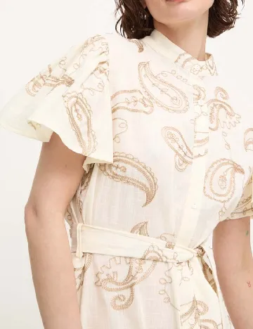 Rochie scurta Answear LAB, crem