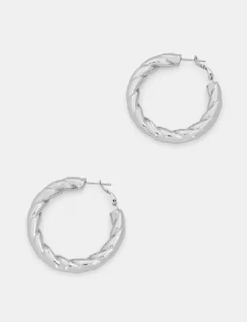 Cercei Answear LAB, argintiu