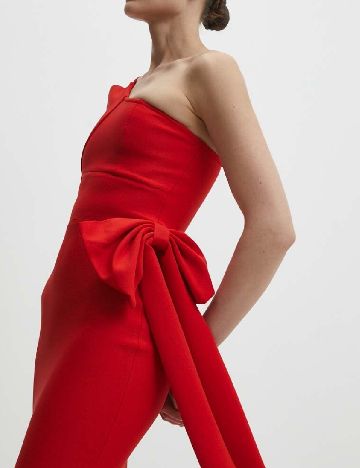 Rochie medie Answear LAB, rosu