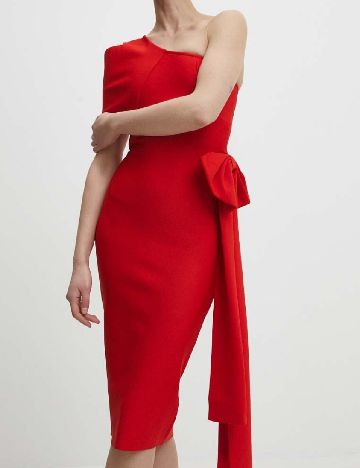 Rochie medie Answear LAB, rosu