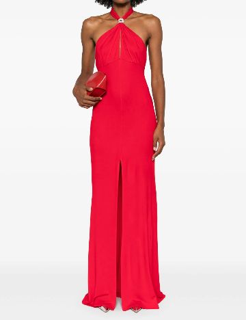 Rochie lunga Elisabetta Franchi, rosu