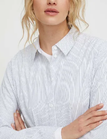 Camasa Resume, alb/negru