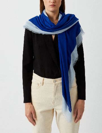 Esarfa BOSS, albastru