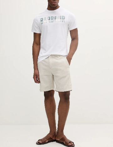 Tricou Barbour, ecru