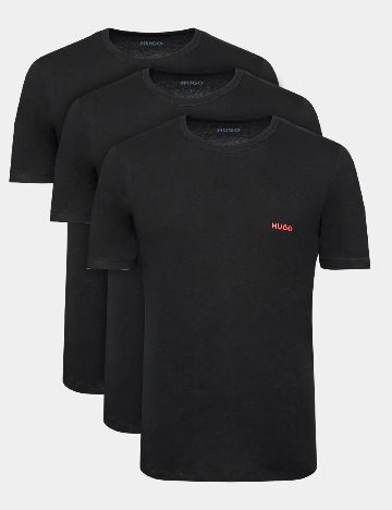 Set Tricouri 3 bucati Hugo, negru