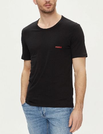 Set Tricouri 3 bucati Hugo, negru