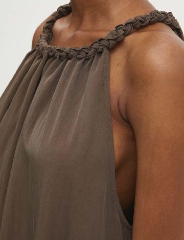 Rochie lunga Answear LAB, maro