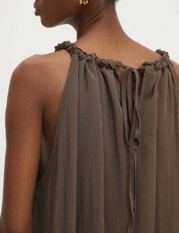 Rochie lunga Answear LAB, maro