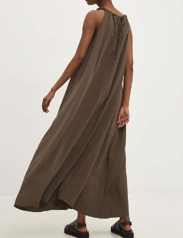 Rochie lunga Answear LAB, maro