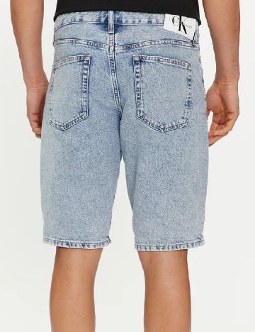 Pantaloni scurti Calvin Klein Jeans, albastru