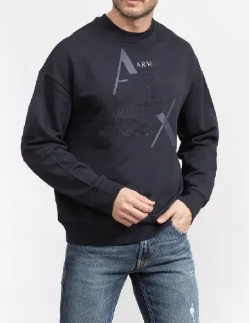 Bluza Armani Exchange, bleumarin