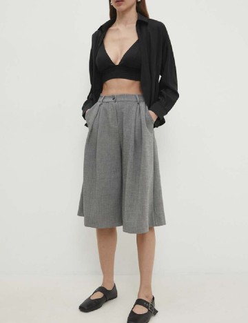 Pantaloni scurti Answear LAB, gri